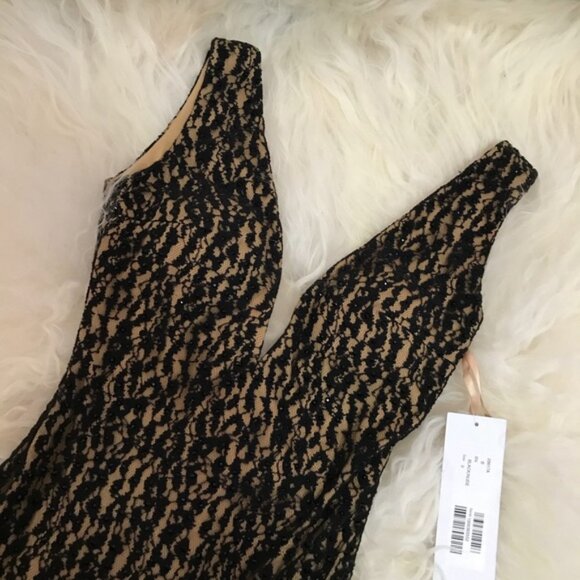 JOVANI BLACK/NUDE DRESS - Picture 4 of 5